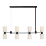 Baldwin 8 Light Linear Chandelier 13.75 X 44 Inch Wide by Savoy House - 1-1249-8