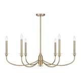 Coventry 6 Light Chandelier 13.75 Inch Tall and 40 Inch Wide by Savoy House - 1-1500-6