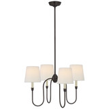 Vendome 4 Light Medium Chandelier by Visual Comfort Signature TOB5007-L - TOB5007-L
