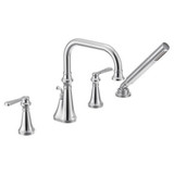 Colinet Two Handle Roman Tub Faucet Multiple Finishes TS44504 by Moen - TS44504