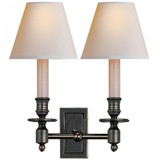French Library 2 Light Paper Shade Wall Sconce by Visual Comfort Signature - S2212_NP