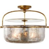 Lorford 3 Light 19.7 Inch Wide Semi Flush Mount by Visual Comfort Signature - CHC4270