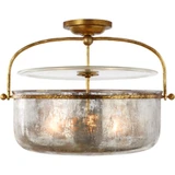 Lorford 3 Light 19.7 Inch Wide Semi Flush Mount by Visual Comfort Signature - CHC4270