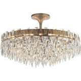 Trillion 10 Light 21 Inch Wide Semi Flush Mount by Visual Comfort Signature - SN4001