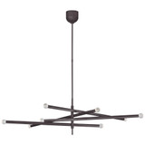 Rousseau 1 Light Oversized Chandelier by Visual Comfort Signature KW5589 - KW5589