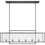 Halle 6 Light Oversized Linear Chandelier by Visual Comfort Signature - S5195