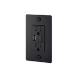 1G USB A C Duplex Outlet without Logo 4.75 Inch Tall by Buster Punch - NSC-023811
