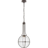 Gracie 12W 1 LED Medium Captured Globe Pendant by Visual Comfort Signature - CHC5478