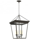 Cornice 4 Light Large Pendant by Visual Comfort Signature - SL5872