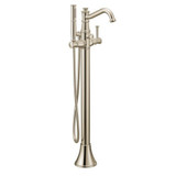 Belfield One Handle Tub Filler Includes Hand Shower Multiple Finish by Moen - 9025
