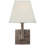 Architectural 1 Light Linen Shade Wall Sconce by Visual Comfort Signature - S20-LS