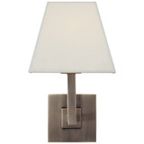 Architectural 1 Light Linen Shade Wall Sconce by Visual Comfort Signature - S20-LS