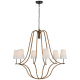 Biscayne 6 Light Oversized Chandelier by Visual Comfort Signature - CHC 5583