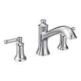 Dartmoor Two Handle Roman Tub Faucet Multiple Finishes by Moen - T683