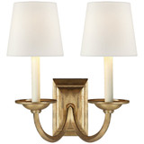 Flemish 2 Light Linen Wall Sconce by Visual Comfort Signature - CHD1496-L
