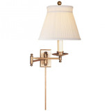 Dorchester 1 Light Swing Arm Cotton Wall Sconce by Visual Comfort Signature - CHD5101_SC