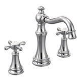 Weymouth Two Handle Bathroom Faucet Multiple Finishes TS42114 by Moen - TS42114