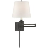 Griffith 1 Light Linen Swing Arm WallSconce by Visual Comfort Signature - SK2109-L