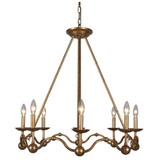 Rosina 6 Light Medium Chandelier by Terracotta Designs - H6122-6BG