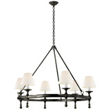 Classic 6 Light Oversized Chandelier by Visual Comfort Signature - SL5812-L