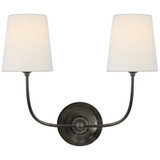 Vendome 2 Light Linen Wall Sconce by Visual Comfort Signature - TOB2008-L
