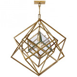 Cubist 1 Light Medium Chandelier by Visual Comfort Signature - KW5020
