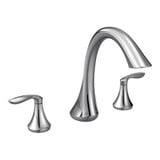 Eva Two Handle Roman Tub Faucet Multiple Finishes by Moen - T943