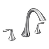 Eva Two Handle Roman Tub Faucet Multiple Finishes by Moen - T943