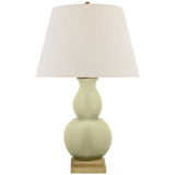 Gourd Form 1 Light Small Table Lamp 26 x 16 by Visual Comfort Signature - CHA8613-L