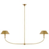 Turlington 2 Light Oversized Linear Chandelier by Visual Comfort Signature - TOB 5728