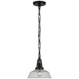 Layton 15W 1 LED Clear Glass Small Pendant by Visual Comfort Signature - CHC 5460-CG