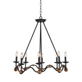 Rosina 8 Light Large Chandelier by Terracotta Designs - H6122-8BG
