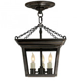 Cornice 3 Light Semi Flush Mount by Visual Comfort Signature - SL5870