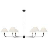 Piaf 6 Light Oversized Chandelier by Visual Comfort Signature - TOB5454-L