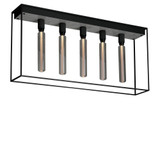 Cross 5 Light Caged Flush Mount 43.31 Inch Wide by Buster Punch - NCA-02285