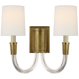 Vivian 2 Light Linen Wall Sconce by Visual Comfort Signature - TOB2033-L