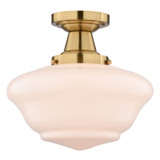 Eastgate 1 Light Semi Flush Mount 11.25 Inch Tall X 12 Inch Wide by Vaxcel - C0349