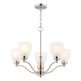 Bellwood 5 Light Chandelier 19.25 Inch Tall and 24.5 Inch Wide by Vaxcel - H0311