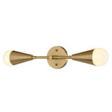 Zurich 2 Light Wall Sconce 4.5 Inch Tall and 18 Inch Wide by Vaxcel - W0533
