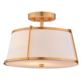 Marion 2 Light Semi Flush Mount 9 Inch Tall and 13 Inch Wide by Vaxcel - C0328