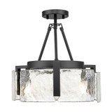 Aenon 3 Light Semi Flush Mount 10 Inch Tall and 16.5 Inch Wide by Golden - 3164-3SF