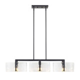 Aenon 3 Light Island 8.13 Inch Tall and 40.5 Inch Wide by Golden - 3164-LP