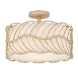 Simbolo 3 Light Semi Flush Mount 10.25 Inch Tall and 15 Inch Wide by Golden - 4501-3SF