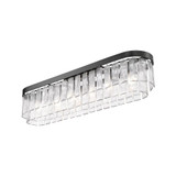 Ciara 6 Light Flush Mount 10.88 Inch Tall and 42 Inch Wide by Golden - 1768-FM42