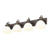 Hines 4 Light Bath Vanity 8.75 Inch Tall and 34.63 Inch Wide by Golden - 3118-BA4