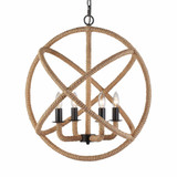 Marina 4 Light Chandelier 25.5 Inch Tall and 23 Inch Wide by Golden - 0868-4