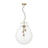 Drop 3 Light Pendant 25 Inch Tall and 18.88 Inch Wide by Golden - 2088-20P