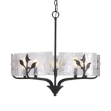 Bloem 5 Light Pendant 22 Inch Tall and 24 Inch Wide by Golden - 4503-5P