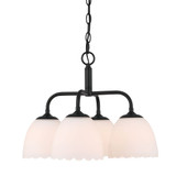Dorinda 4 Light Pendant 85 Inch Tall and 18 Inch Wide by Golden - 6954-4P