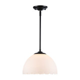 Dorinda 1 Light Pendant 8.75 Inch Tall and 12.25 Inch Wide by Golden - 6954-M